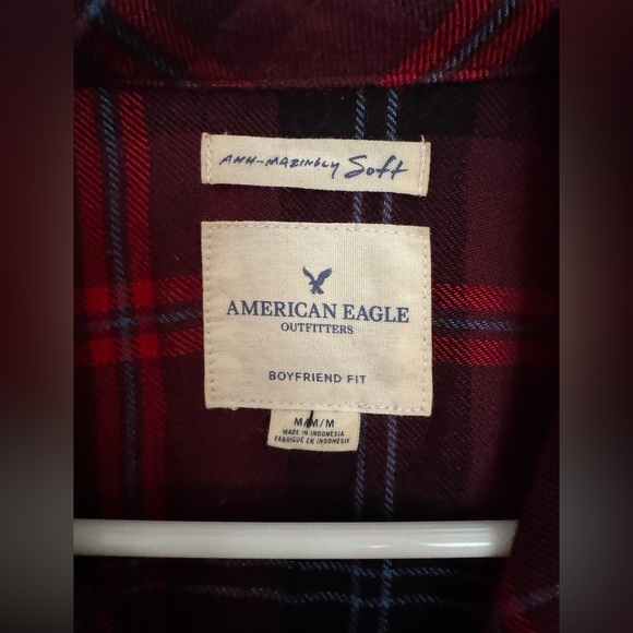 American Eagle Outfitters Boyfriend Fit Flannel Shirt - Picture 3 of 3